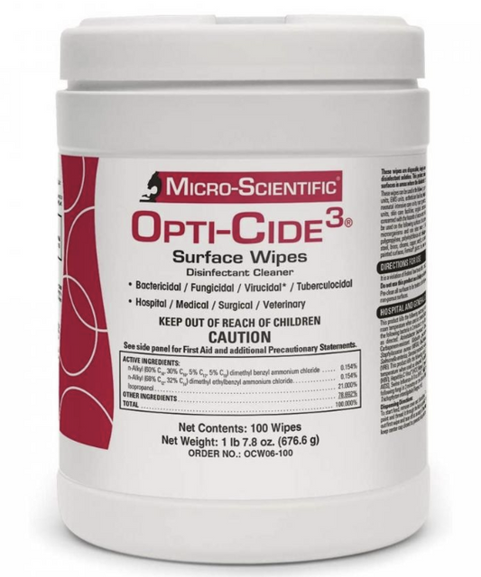 Opticide Wipes 100 count