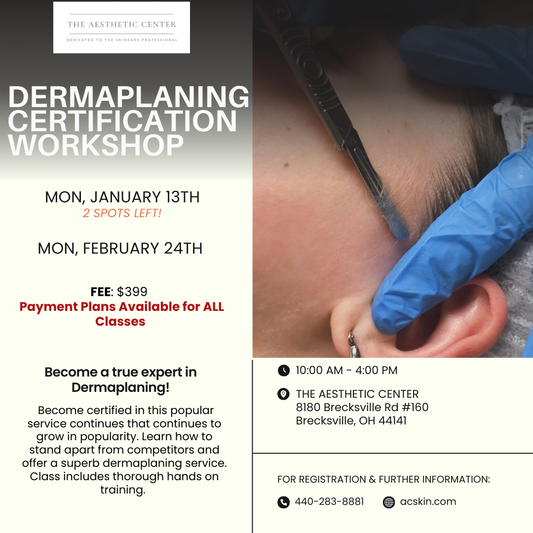 Dermaplaning Workshop - Monday, August 18, 2025